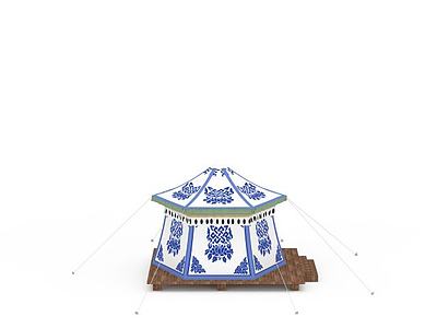 藏式帐篷3d模型3d模型