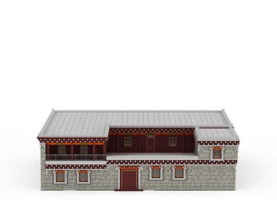 藏族民居3d模型3d模型