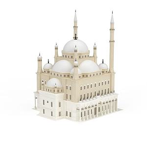 国外教堂建筑3d模型