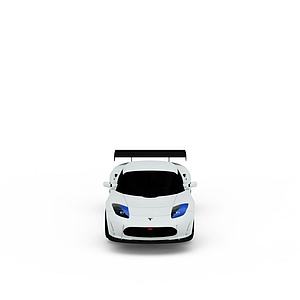 高级黑白小轿车3d模型