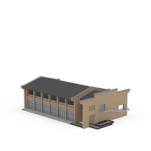 二层别墅建筑3d模型