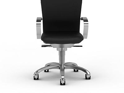 经典黑色办公椅3d模型3d模型