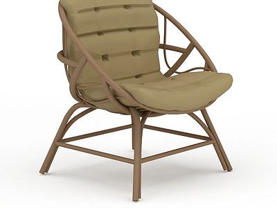时尚休闲藤椅3d模型3d模型