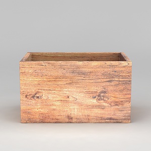 木质盒子3d模型