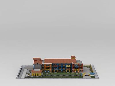 幼儿园建筑楼3d模型