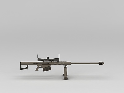 巴雷特狙击枪3d模型3d模型