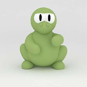 玩偶儿童玩具青蛙3d模型