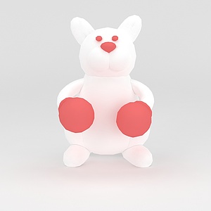 玩偶儿童玩具大白熊3d模型
