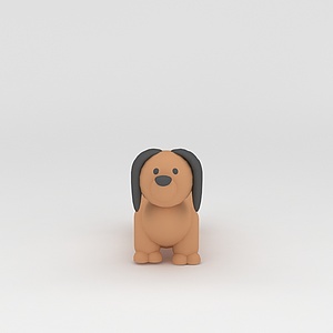 玩偶儿童玩具狗3d模型