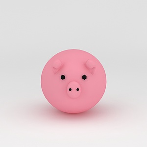 玩偶儿童玩具小猪3d模型