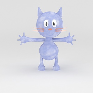 玩偶儿童玩具小猫3d模型