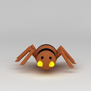 儿童玩具玩偶蜘蛛3d模型