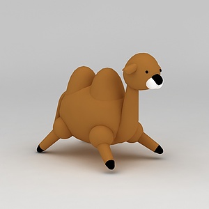 儿童玩具玩偶可爱小骆驼3d模型