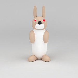 儿童玩具玩偶兔子3d模型