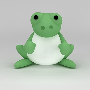 儿童玩具玩偶青蛙3d模型