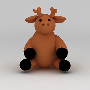儿童玩具玩偶小鹿3d模型