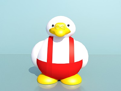 C4D儿童玩具小鸭子玩偶免费模型
