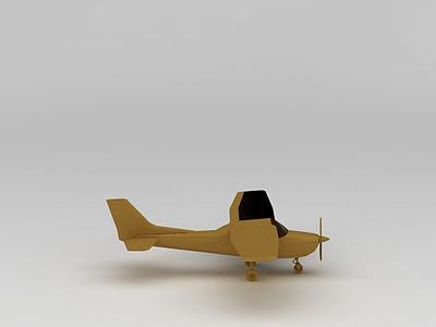 小型飞机3d模型3d模型