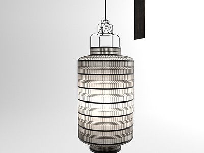 新中式灯笼壁灯3d模型3d模型