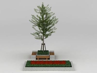 行道树银杏树3d模型3d模型