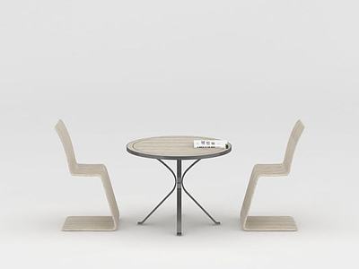 商务办公洽谈桌椅3d模型3d模型