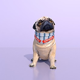 癞皮狗3D模型