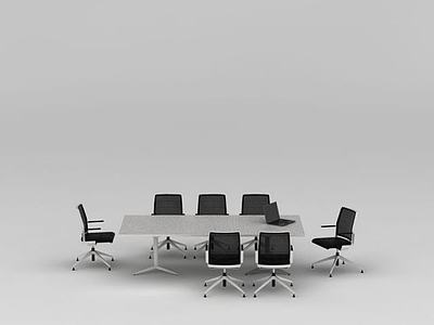 现代会议桌椅3d模型3d模型
