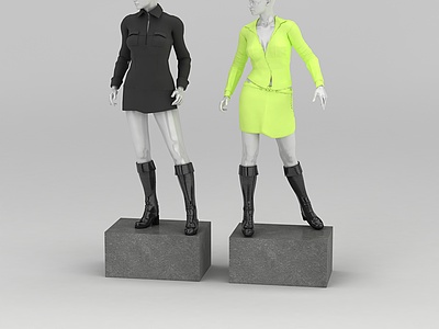 女装模特道具3d模型3d模型