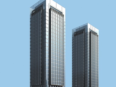 高层办公楼3d模型3d模型