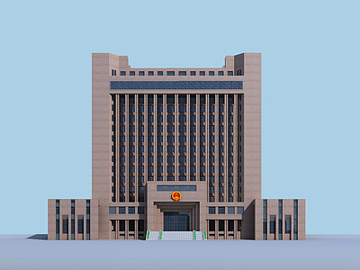 公安办公楼3d模型3d模型