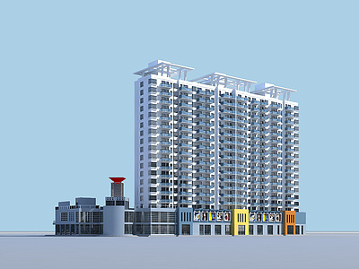 现代住宅3d模型3d模型
