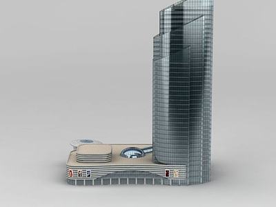 现代办公大厦3d模型3d模型