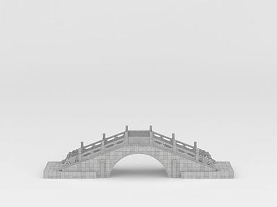 古建景观桥3d模型3d模型