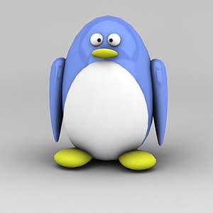 卡通企鹅3d模型