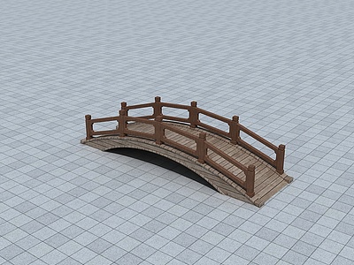 木桥3d模型3d模型