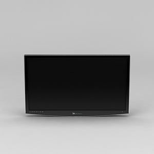 现代电视显示屏3d模型