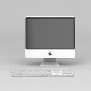 苹果台式电脑3d模型