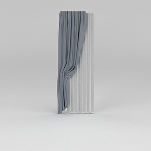 窗帘纱帘3d模型