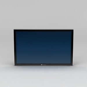 超薄电视屏3d模型