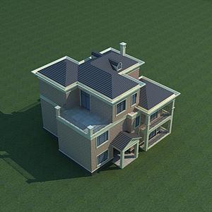 漂亮小别墅3d模型