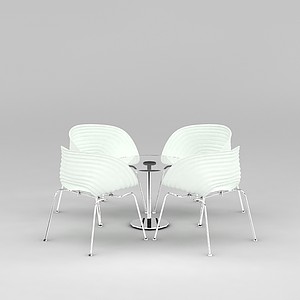 公司休闲桌椅3d模型