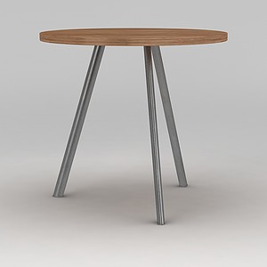 三腿圆桌3d模型