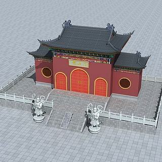 3d佛教寺庙模型下载