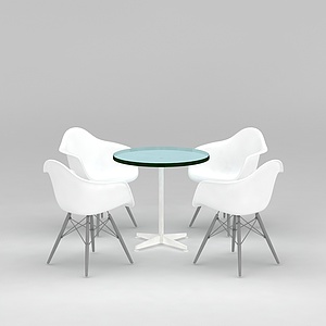 休闲洽谈桌椅3d模型