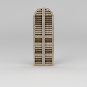 拱形衣柜门3d模型