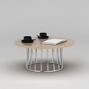 室内休闲圆桌3d模型