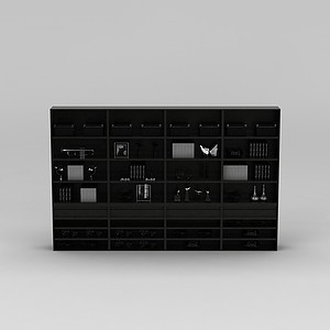 大书柜3d模型
