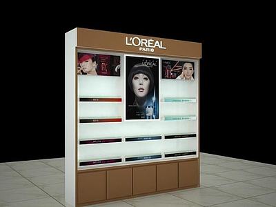 化妆品展柜3d模型3d模型