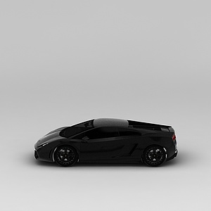 黑色跑车3d模型