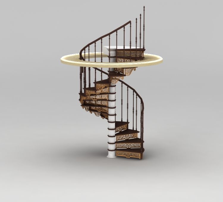 别墅楼梯3d模型